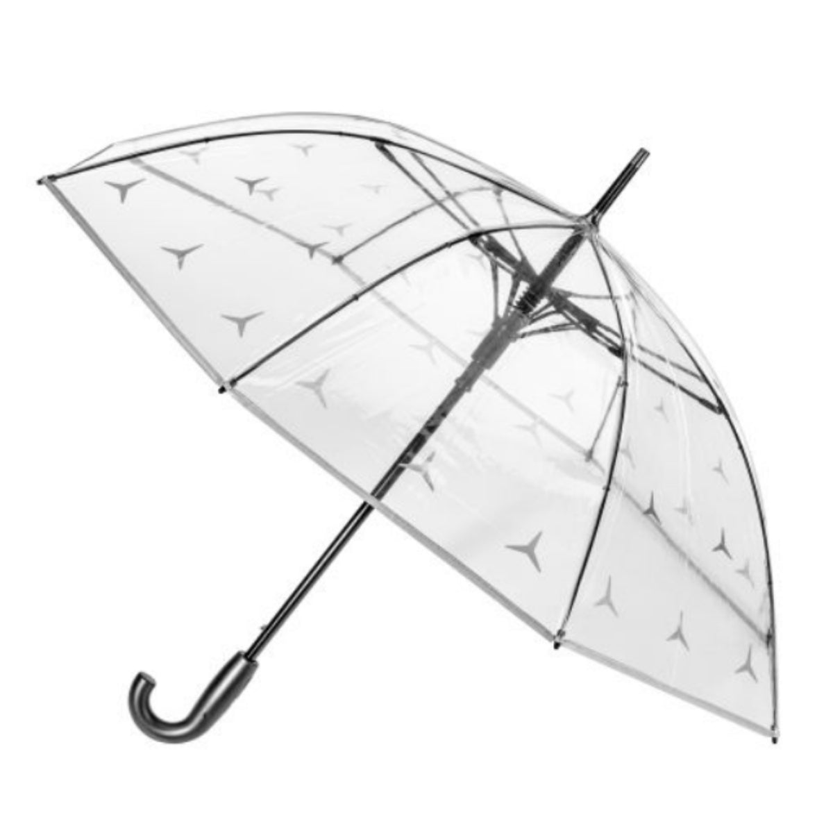 Parapluie, transparent/argenté