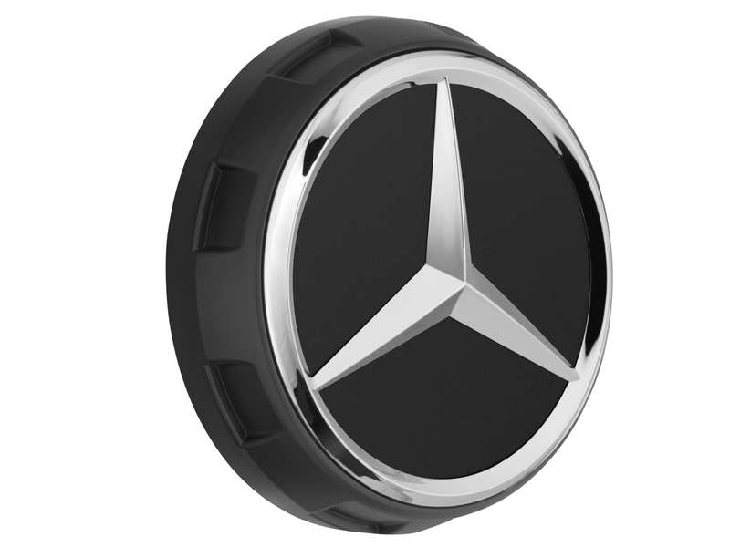 AMG wheel hub cover, in center lock design, matt black