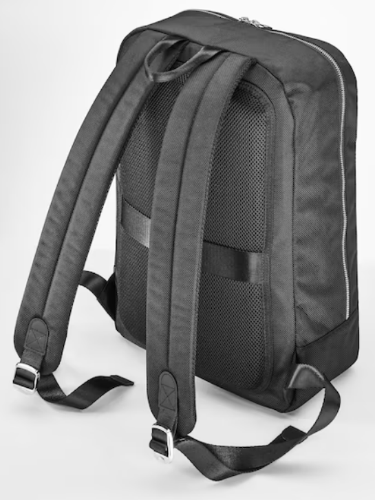 Rucksack schwarz, Polyamid (recycelt) / Polyester (recycelt)