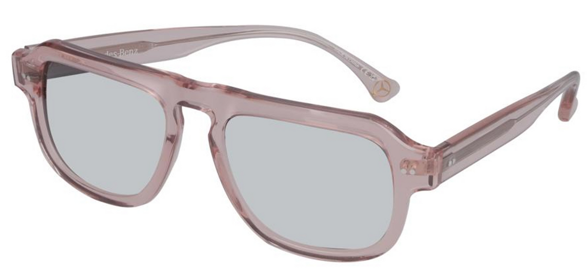 Sonnenbrille, Unisex roségold / bronzefarben, Acetat, transparent