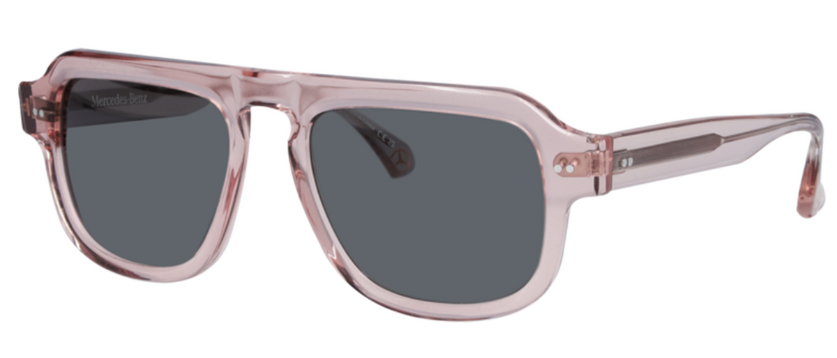 Sonnenbrille, Unisex roségold / bronzefarben, Acetat, transparent