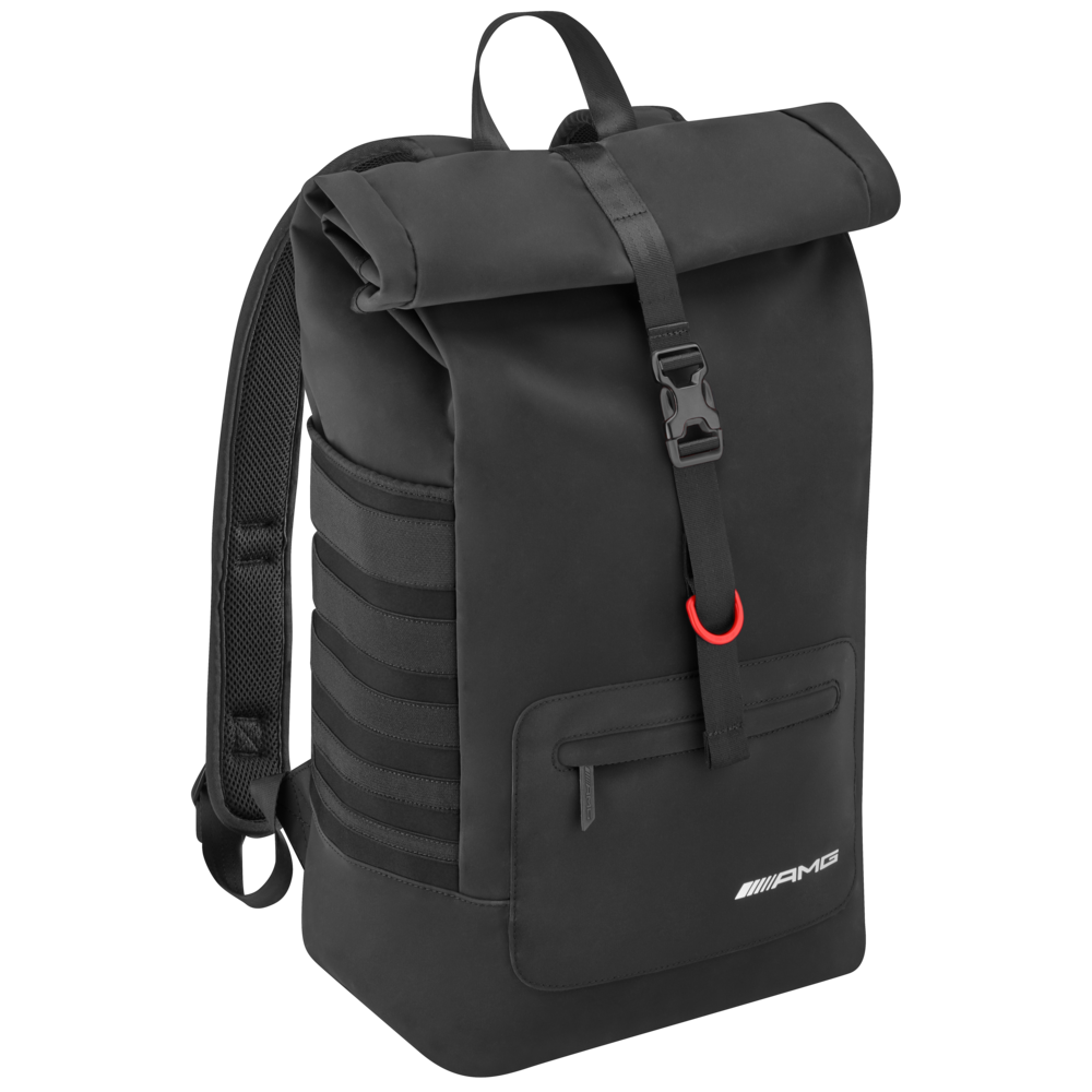 AMG roll-top backpack, black