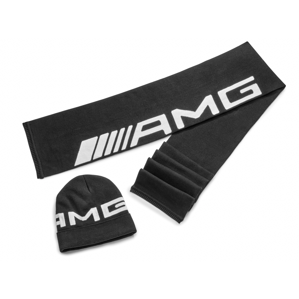 AMG knitted hat, black