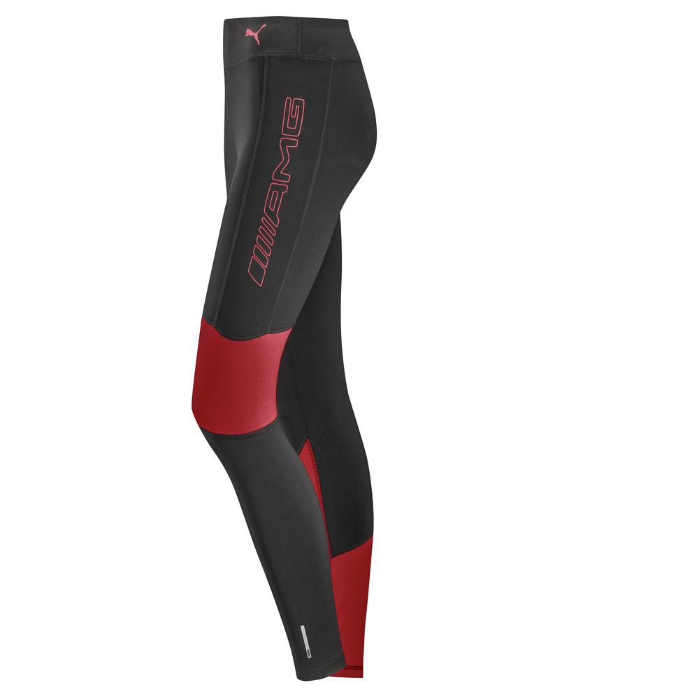 Pantaloni sportivi AMG da donna, nero / rosso