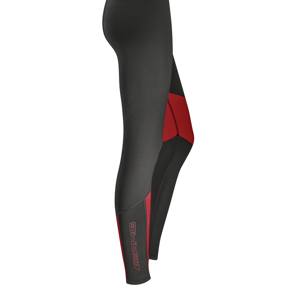 Pantalon de sport AMG femme, noir / rouge