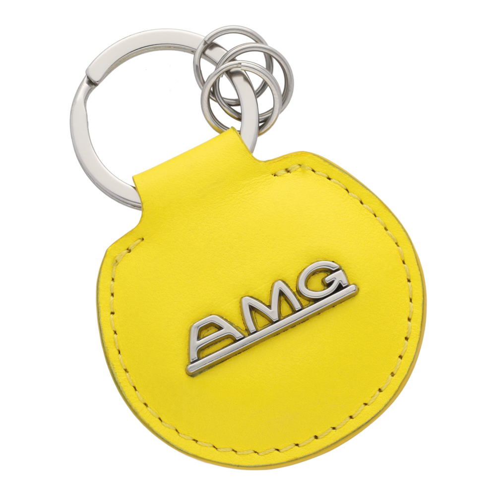 Portachiavi AMG, Classic, giallo/argento