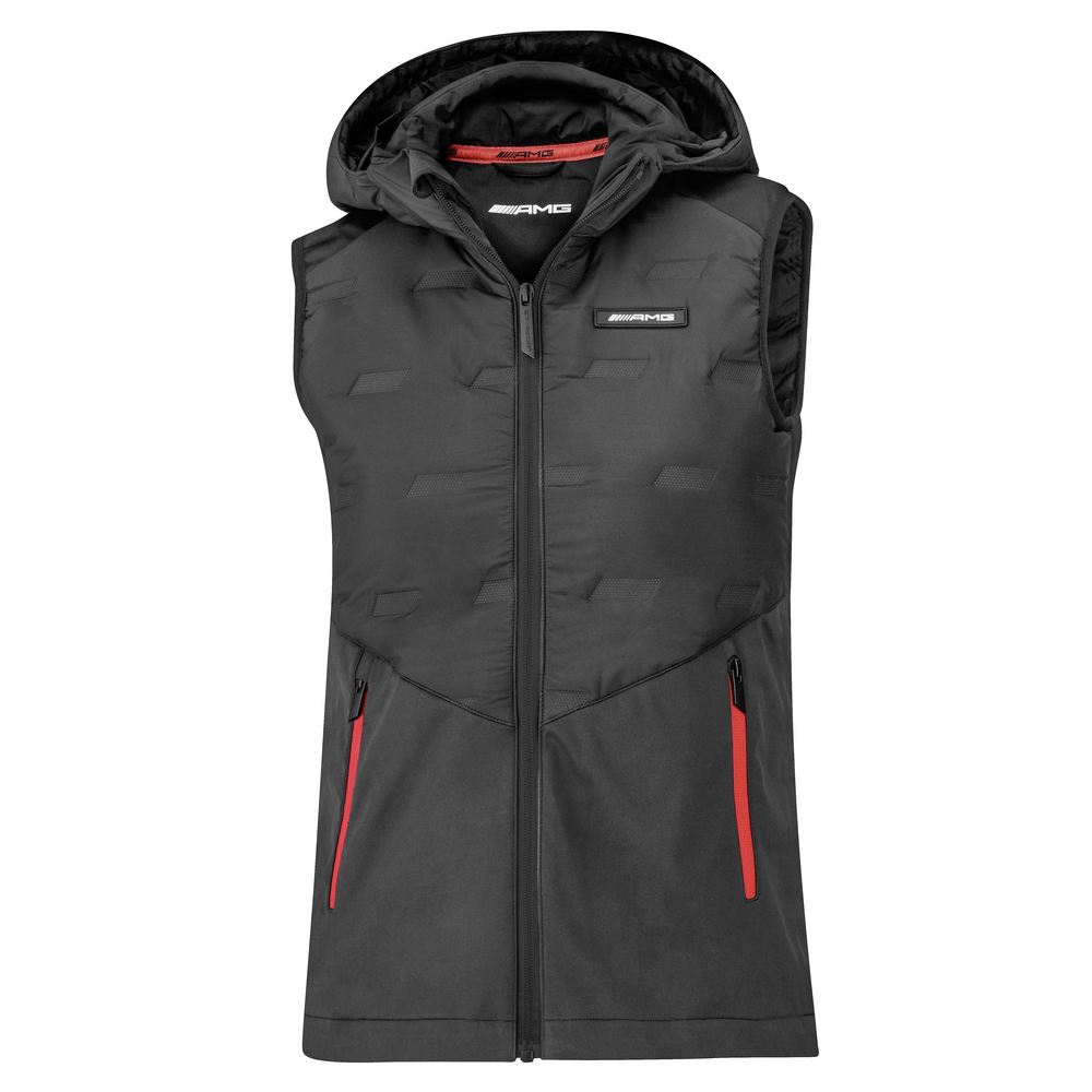 Gilet hybride AMG femme, noir/rouge