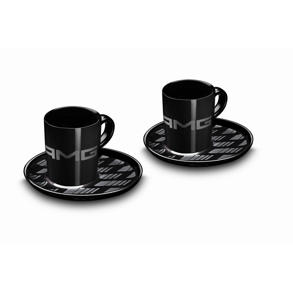 Tazze da caffè espresso AMG, set di 2, nero