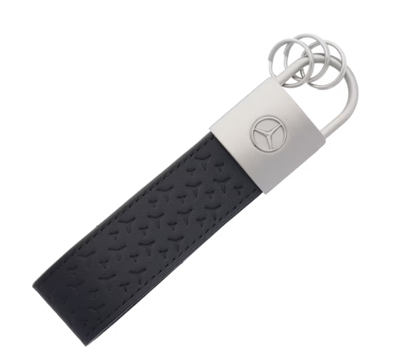 Key fob, vehicle leather, black