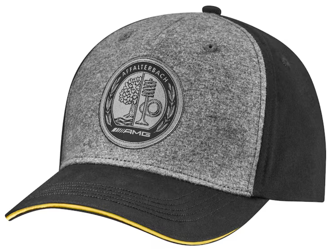 AMG Cap schwarz / grau melange, Baumwolle