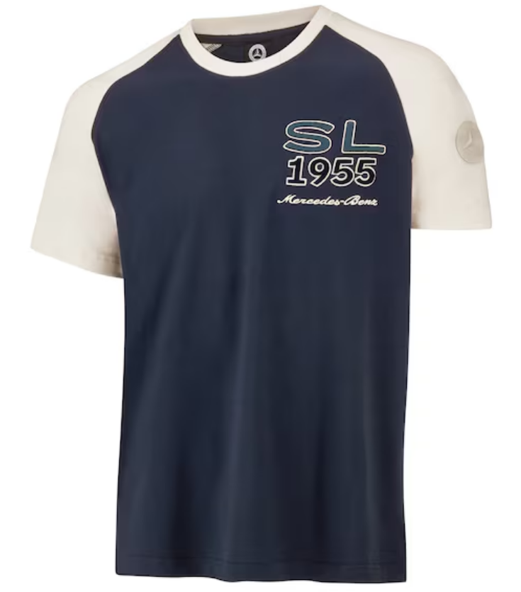 T-Shirt Herren navy / creme