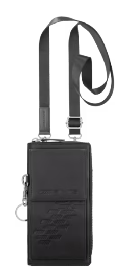 AMG smartphone case black, cowhide / polyester