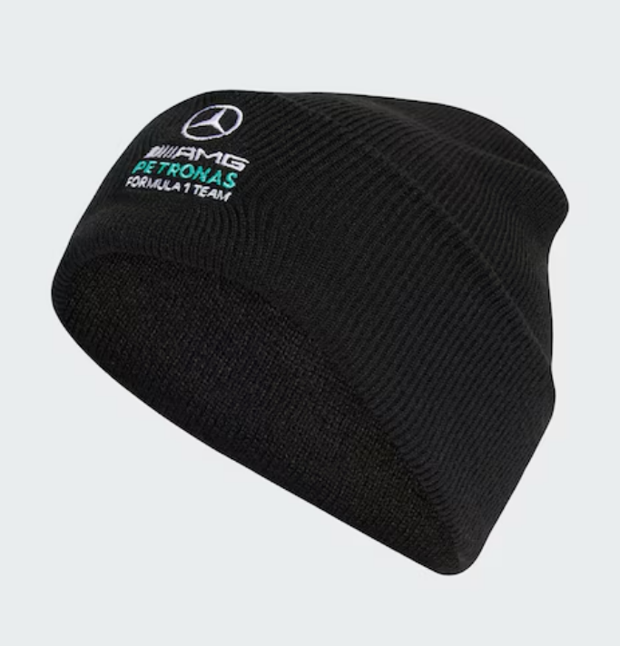 Strickmütze, Mercedes-AMG F1 schwarz, Polyacryl