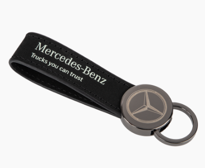 Porte-clés, Mercedes-Benz Trucks, lanière en cuir