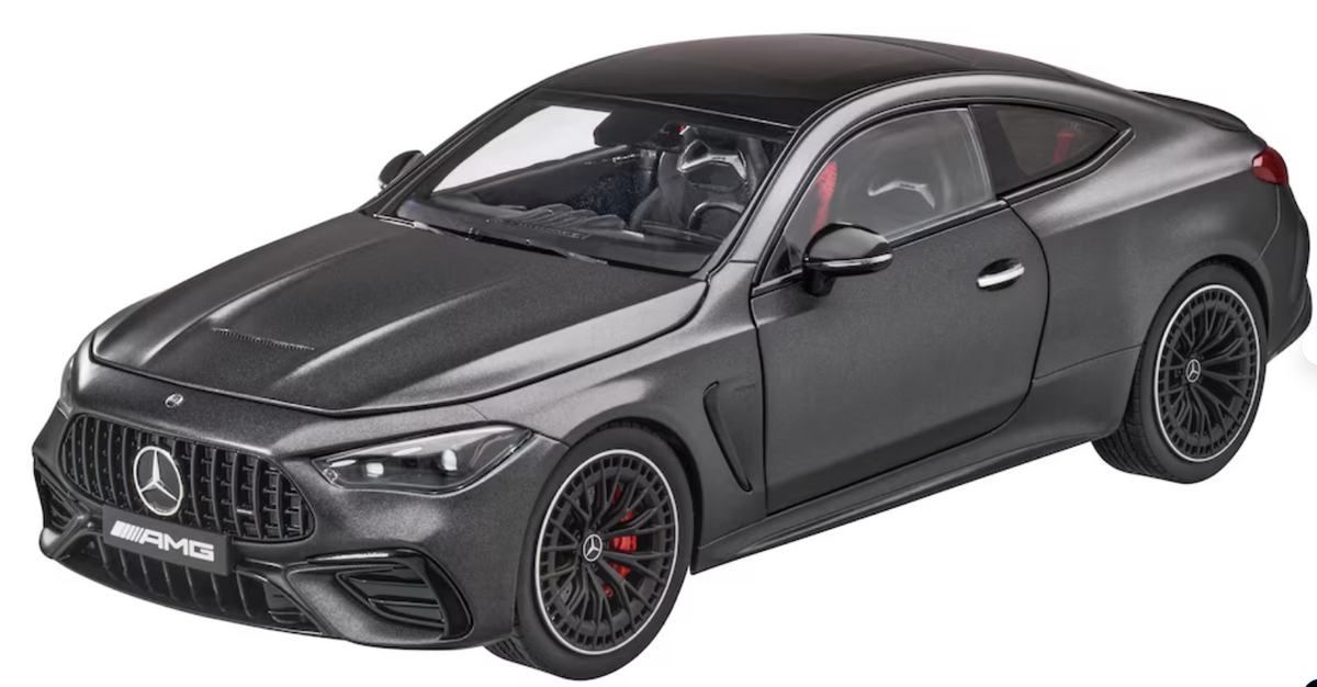 Modellauto Mercedes-AMG CLE 53, Coupé, 4MATIC+, graphitgrau magno, 1:18