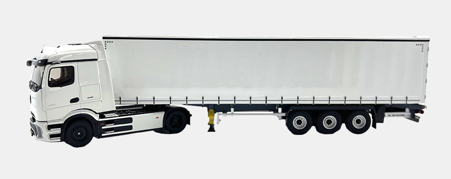 Modellino di auto Eligor eActros 600 con rimorchio 1:43 - Bianco