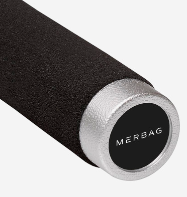 Merbag umbrella, metallic gray / black