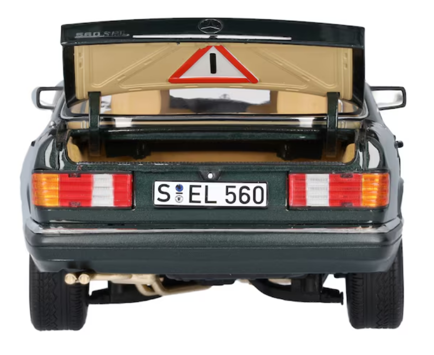 560 SEL V 126 (1985-1991) vert malachite, Norev, 1:18