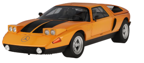 Experimental vehicle C 111 / II (1970) white fall, Norev, 1:18