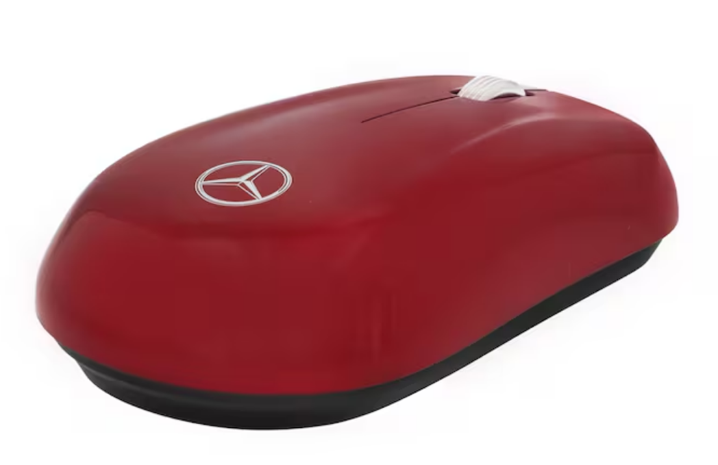 Mouse per computer MANUFAKTUR rosso patagonia metallizzato, plastica, ZIS Media GmbH