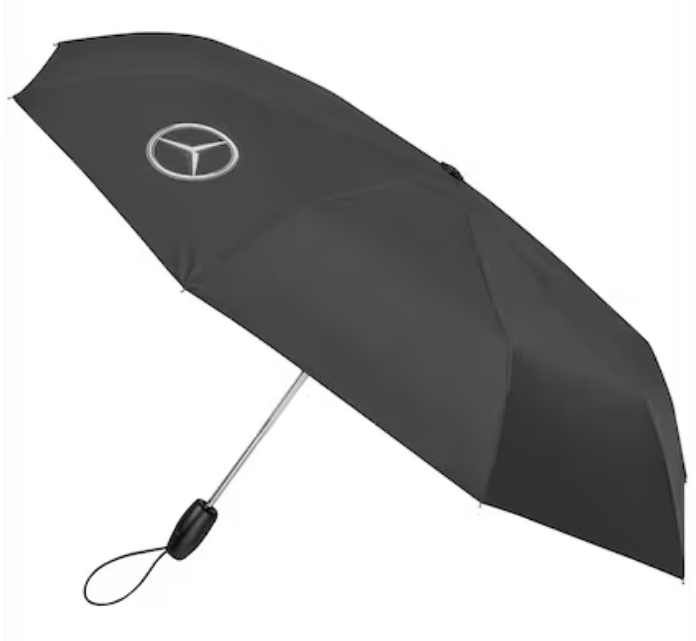 Taschenschirm schwarz, Stahl / Polyester