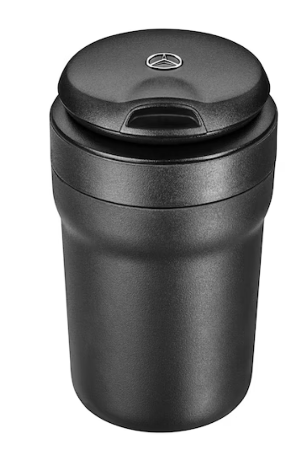 Posacenere nero opaco, in plastica