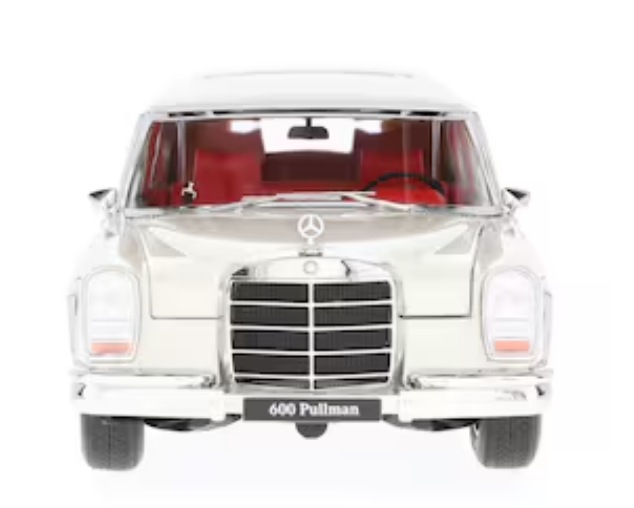 Model car 600 Pullmann W 100 (1963-1981) white-grey, NZG, 1:18