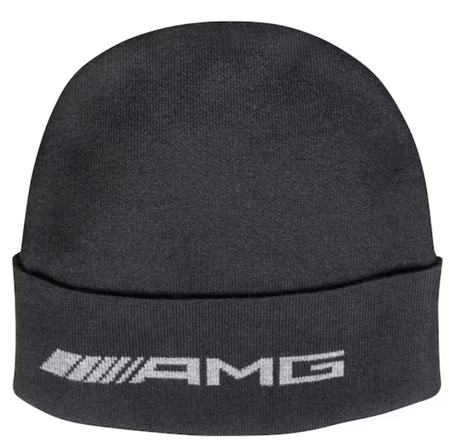 Cappello a maglia AMG, unisex nero, cotone (organico) / lana (lana merino) / poliammide
