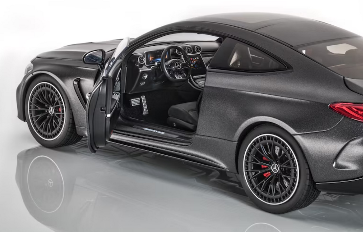 Modellauto Mercedes-AMG CLE 53, Coupé, 4MATIC+, graphitgrau magno, 1:18