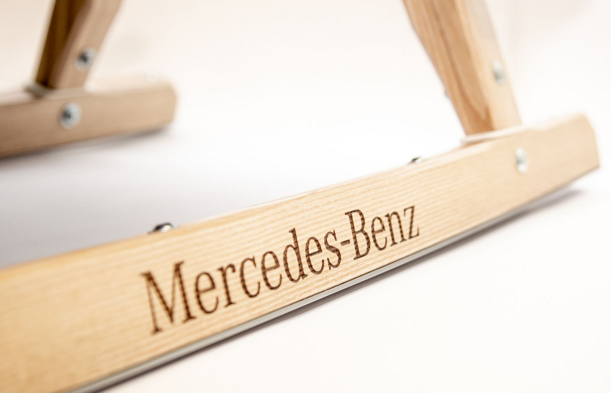 Mercedes-Benz wooden sledges, toboggans