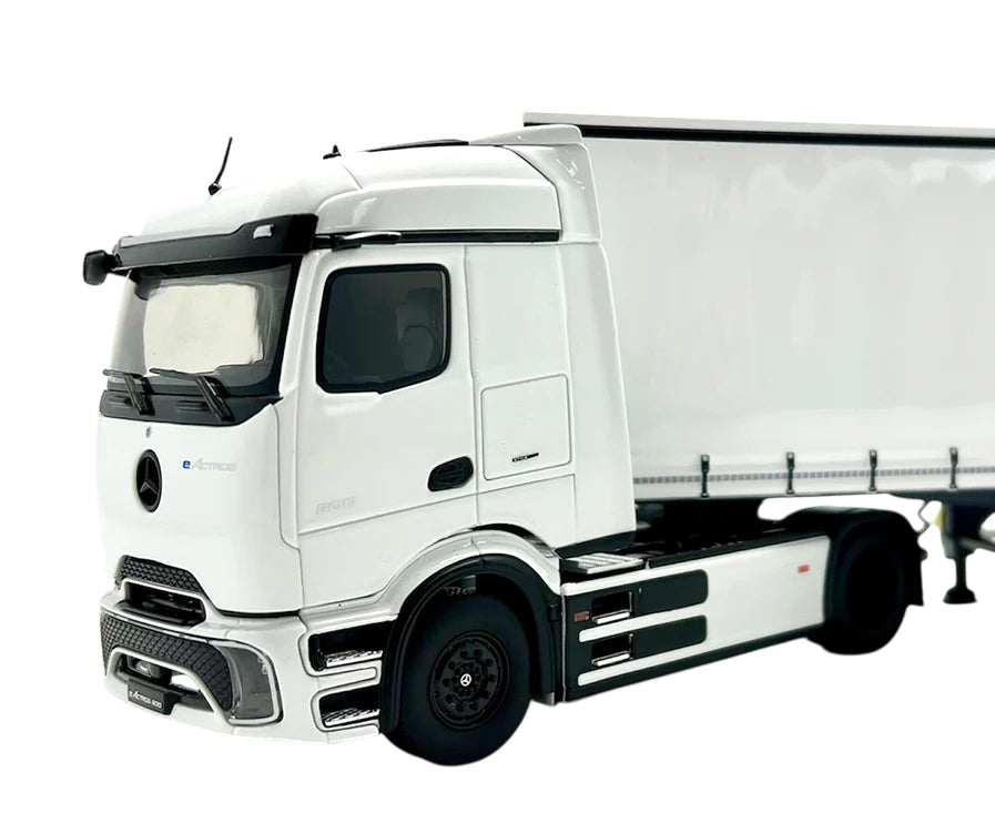 Modèle réduit de voiture Eligor eActros 600 avec remorque 1:43 - Blanc