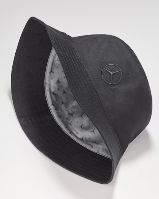 Bucket Hat schwarz, Baumwolle (Bio)
