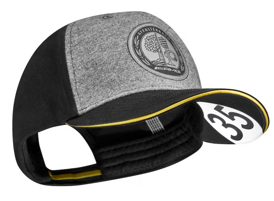 AMG Cap schwarz / grau melange, Baumwolle