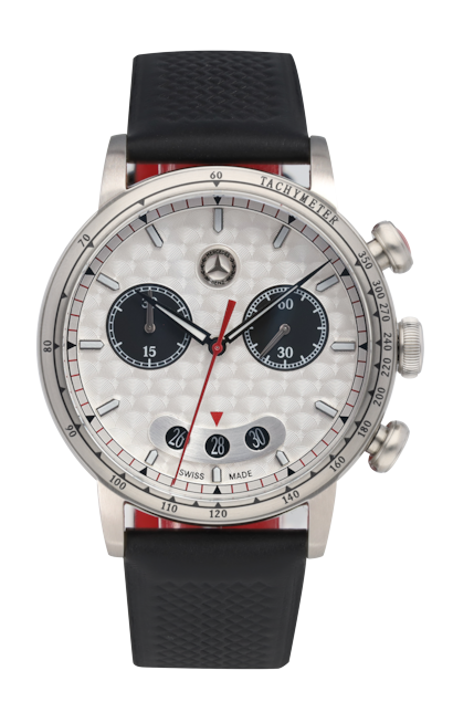 Chronograph men, CLASSIC, Silver Arrow