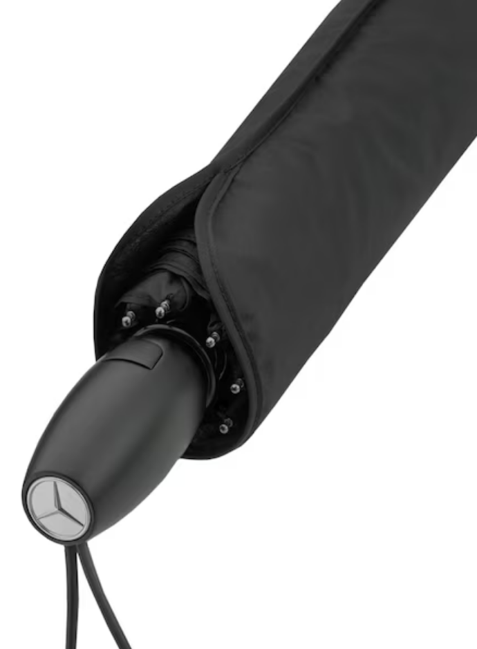 Taschenschirm schwarz, Stahl / Polyester