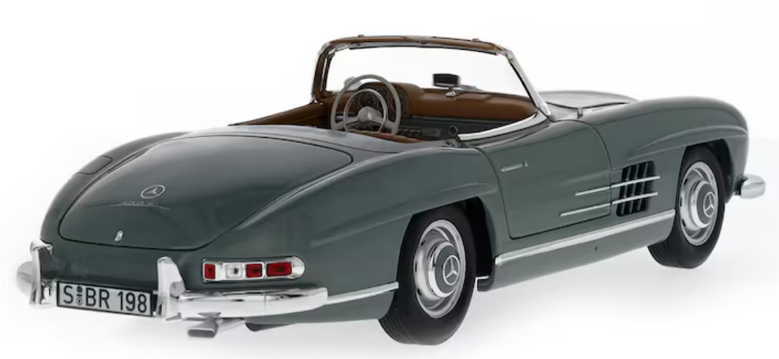 300 SL Roadster W 198 II (1957-1963) light green, Norev, 1:18