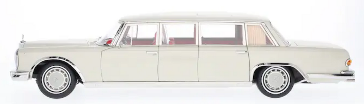 Model car 600 Pullmann W 100 (1963-1981) white-grey, NZG, 1:18