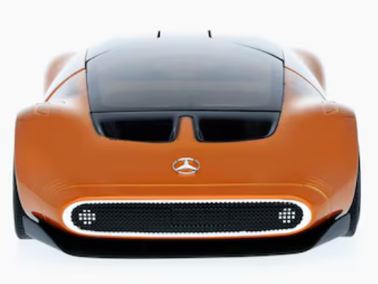 Modellauto Vision One-Eleven Set mit Figurine, Showcar orange, NZG, 1:18