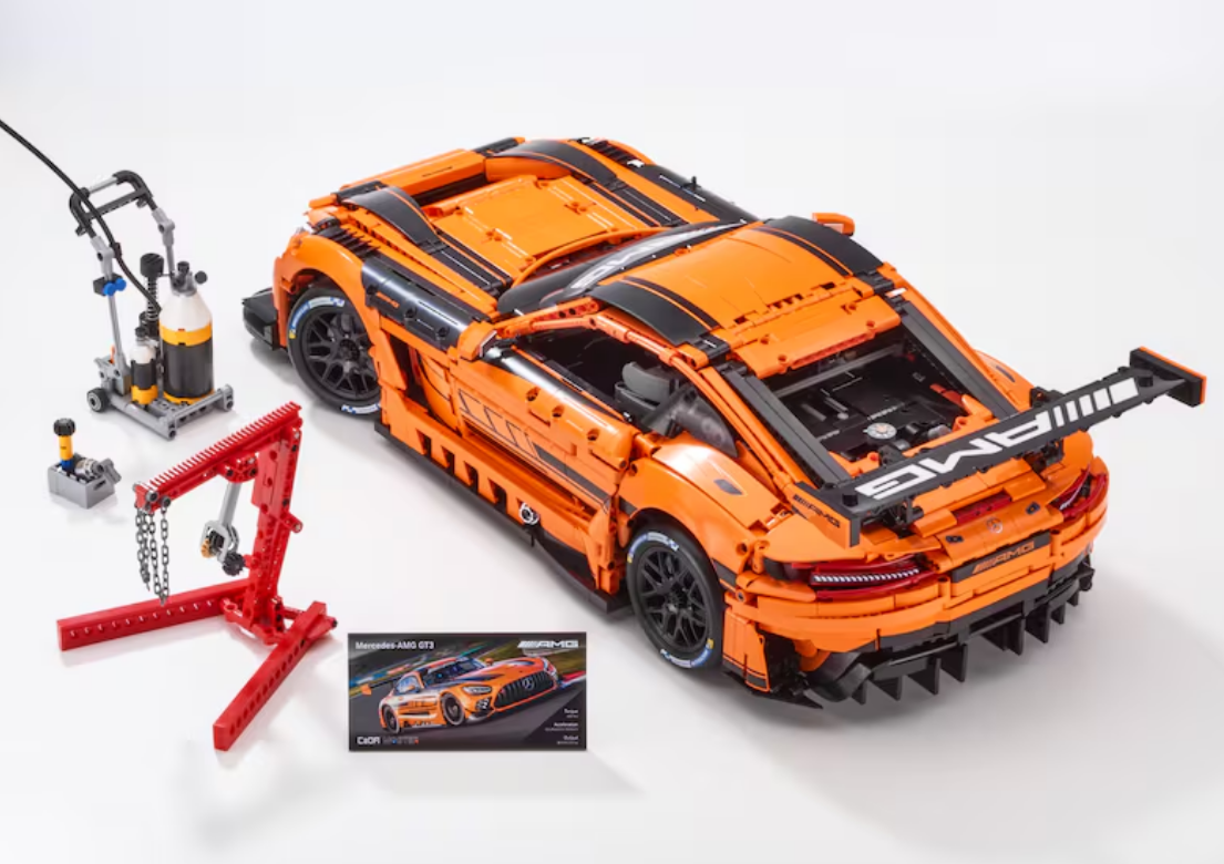 Mercedes-AMG GT3, Klemmbaustein Modell, C190 orange, CaDa, 1:8