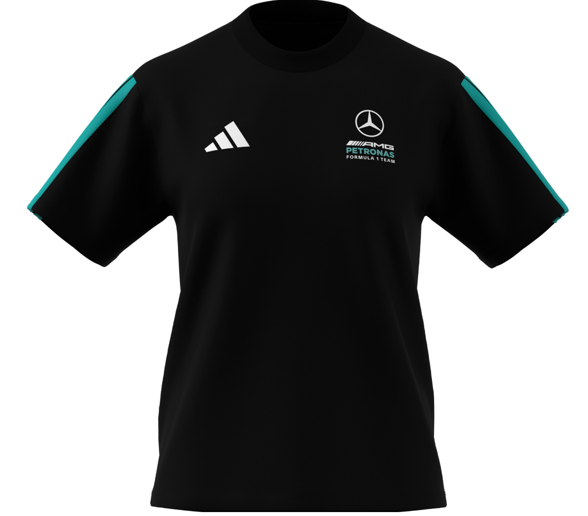 T-Shirt Damen, Mercedes-AMG F1 schwarz