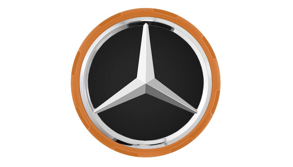 AMG Radnabenabdeckung, im Zentralverschlussdesign, orange