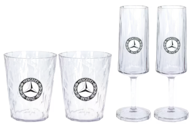 Superglass set, set of 4