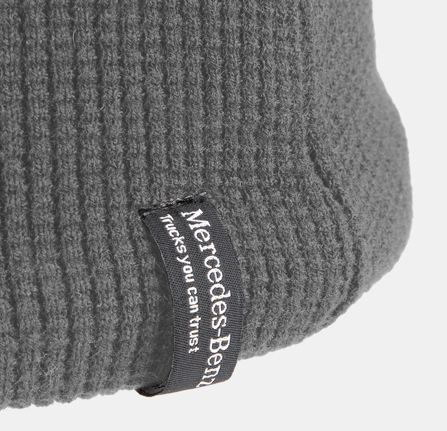 Mercedes-Benz Truck Beanie Fleece Grau