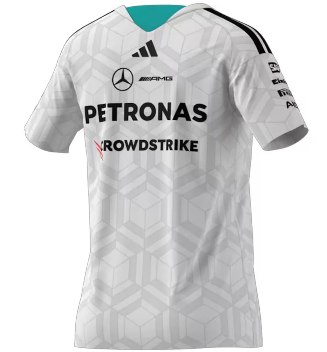 T-Shirt Damen, Fahrer, Mercedes-AMG F1 weiss