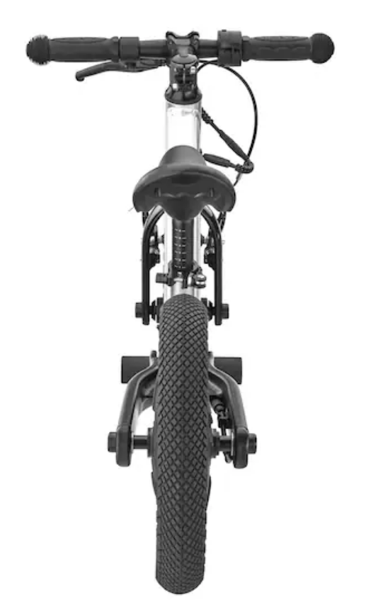 Laufrad Kinder, E-Balance silberfarben, Aluminium, Micro Mobility