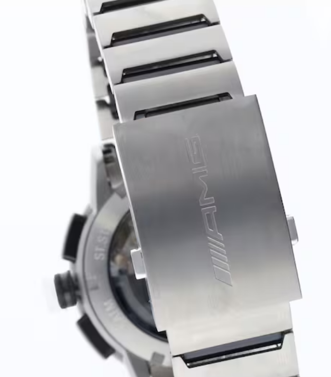 AMG Chronographe Automatique, hommes, Business noir / anthracite / rouge, acier inoxydable / titane