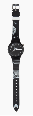 Kinder Uhr Truck schwarz
