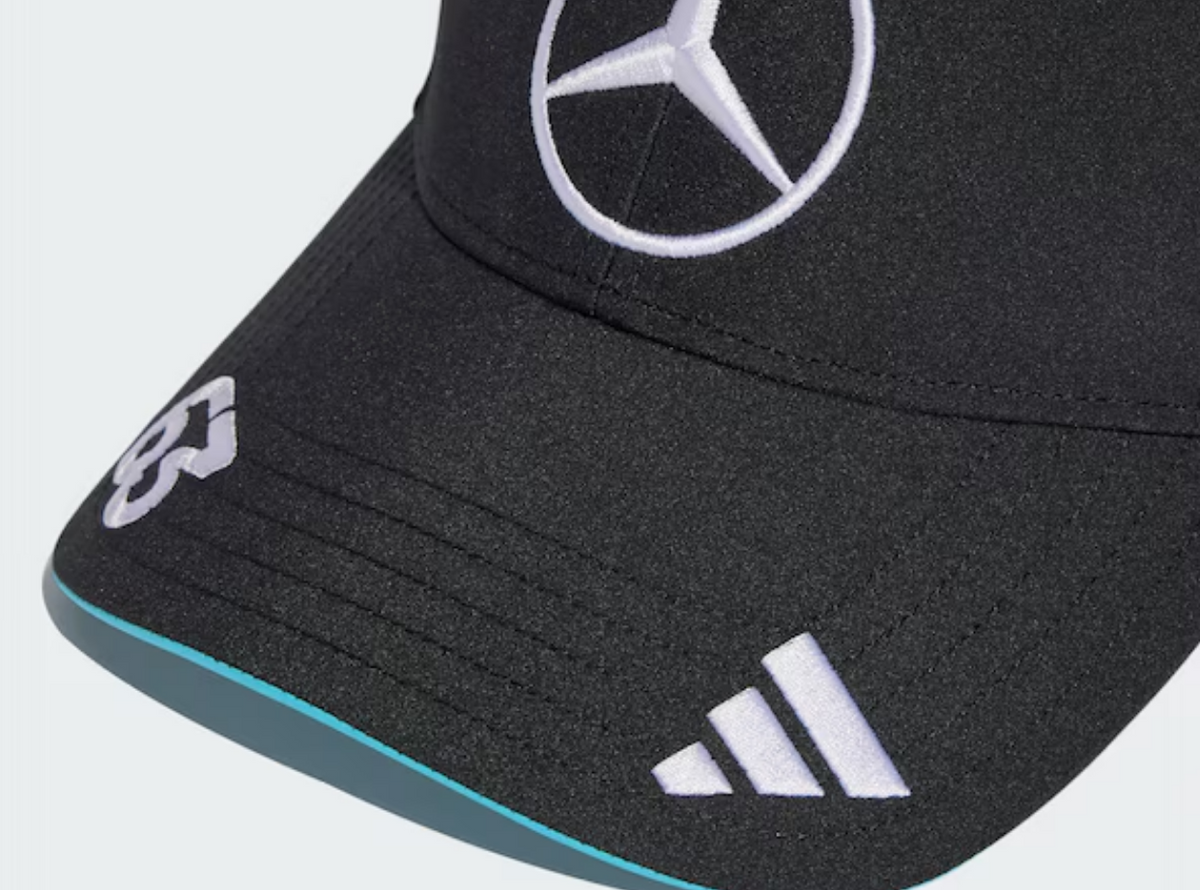 Cap, George Russell, Mercedes-AMG F1 schwarz