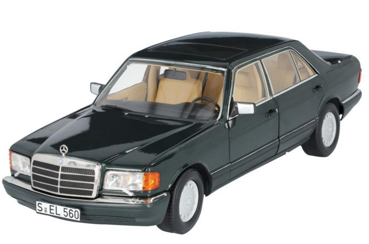 560 SEL V 126 (1985-1991) vert malachite, Norev, 1:18