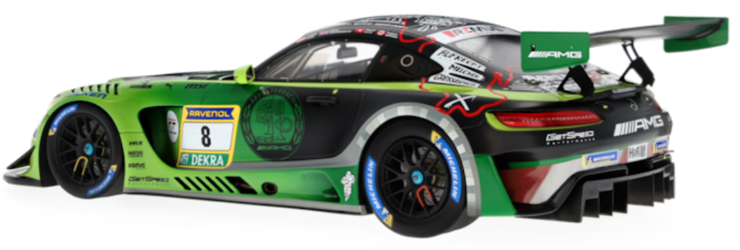 Mercedes-AMG GT3, ADAC RAVENOL 24h Nürburgring 2024, C190 green hell magno, Minimax, 1:18